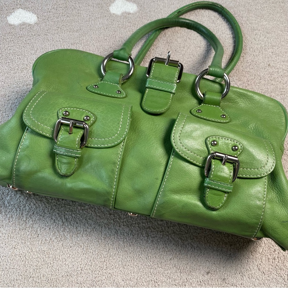 Y2K vintage The Limited Green buckle purse - Picture 5 of 14